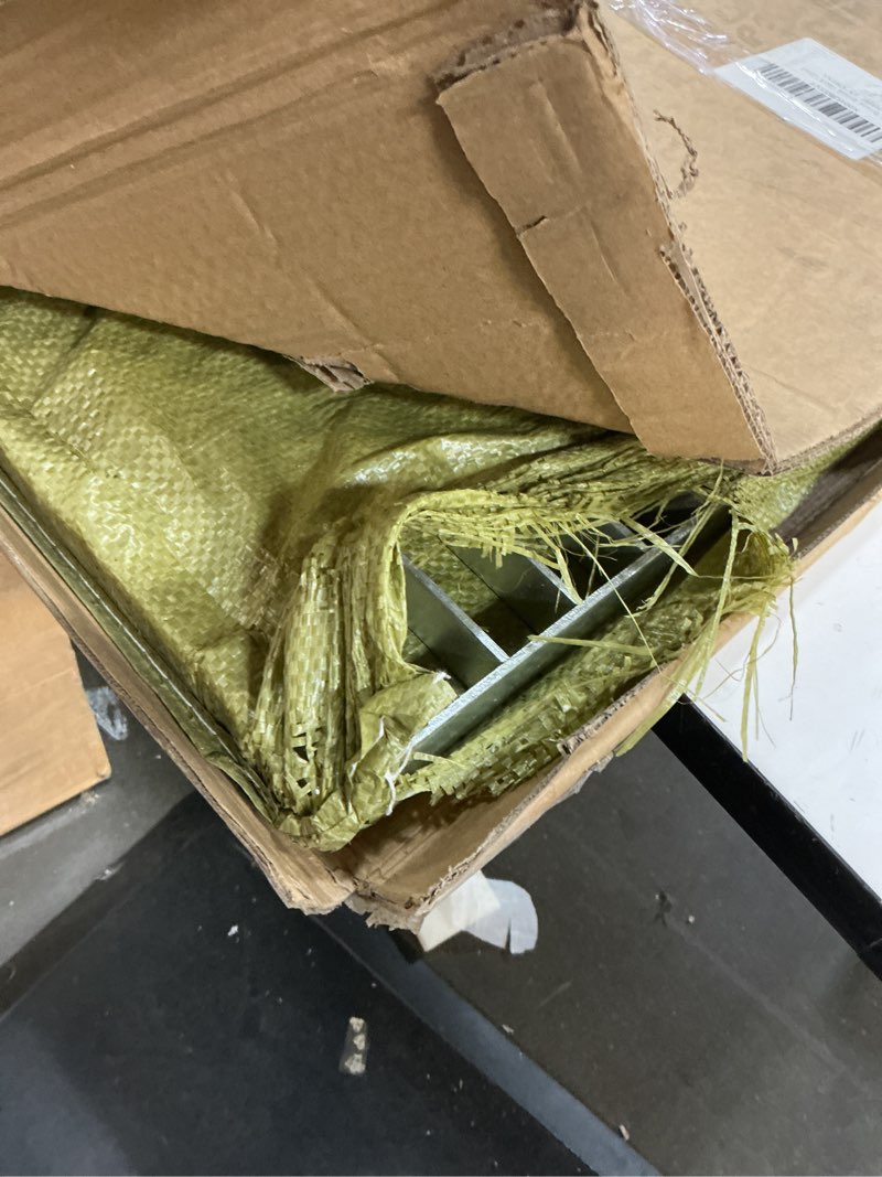 Condition photo showing Good Condition for galvanized steel driveway trench drain grate, 39.4" x 11.8" outdoor metal drainage grate cover for garages, parking lots, parks and city roads 40x12in