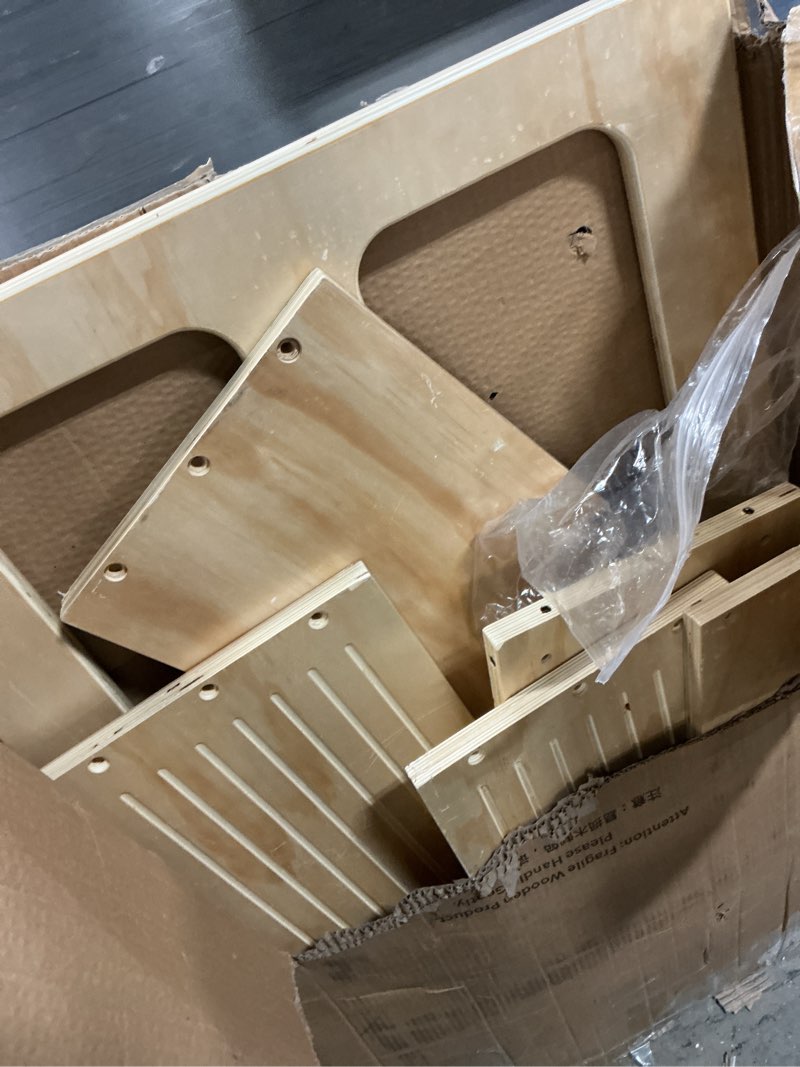 Condition photo showing As Is for ( incomplete ) toddler kitchen step stool, 4-in-1 foldable standing tower with blackboard, toddler step stool for bathroom sink, kitchen counter, ages 18 months+, 1-3 year old boy girl gifts