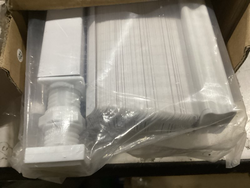 Condition photo showing Good Condition for No Tools No Drill Cordless Mini Blinds 27" Wx 64" H, 1" L-Shaped Blades, Horizontal Vinyl Blinds for Indoor Windows, White 27x64in