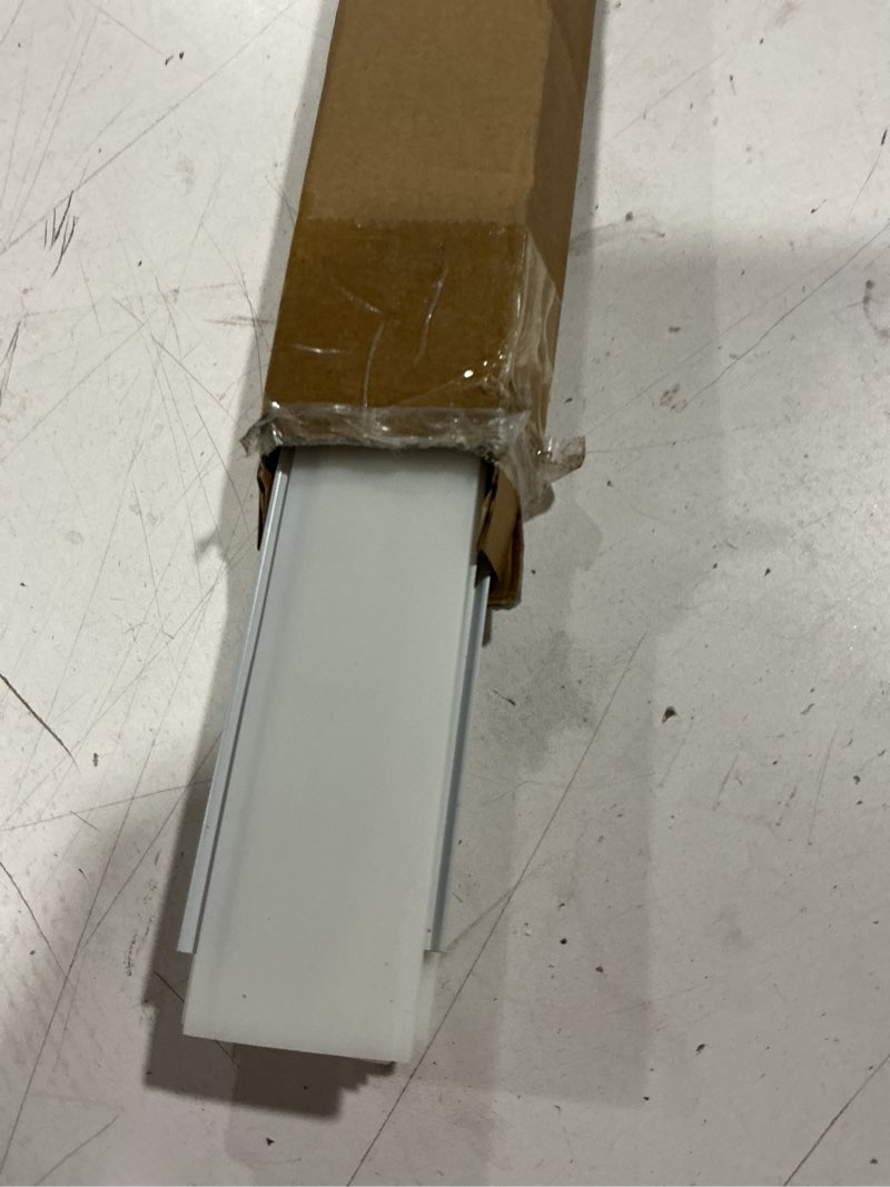 Condition photo showing As Is for foldtier 4 pcs all-season door sweep for bottom of door exterior and interior, aluminum alloy and rubber, commercial weather stripping draft stopper for threshold seal (1-3/4 x 36 inch,white) 1-3/4 x 36 inch white 4