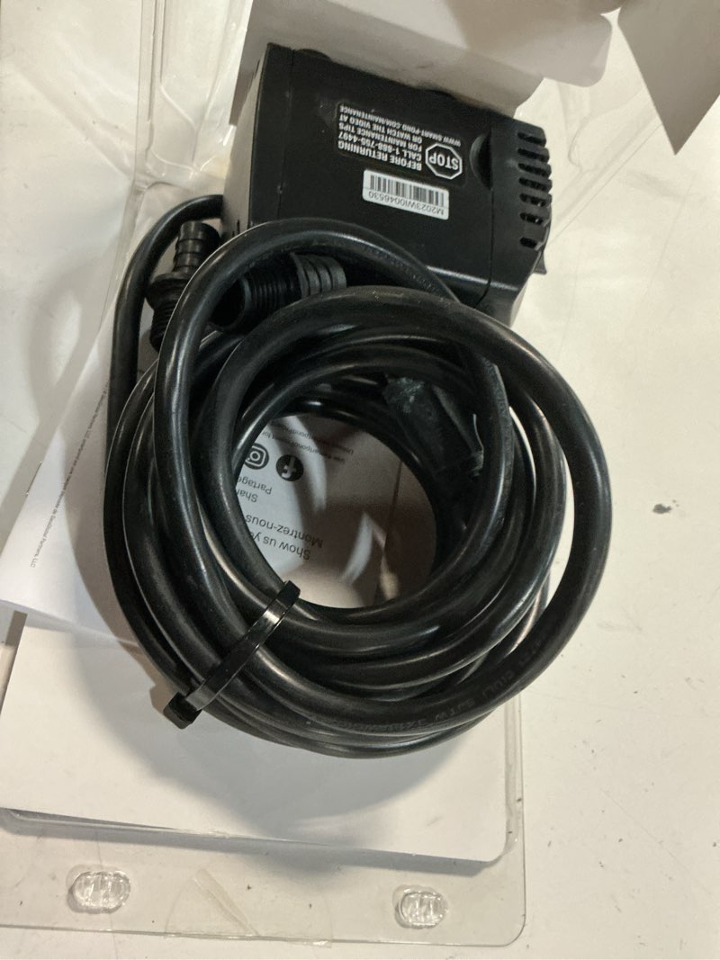 Condition photo showing As Is for smartpond 500-gph submersible fountain pump