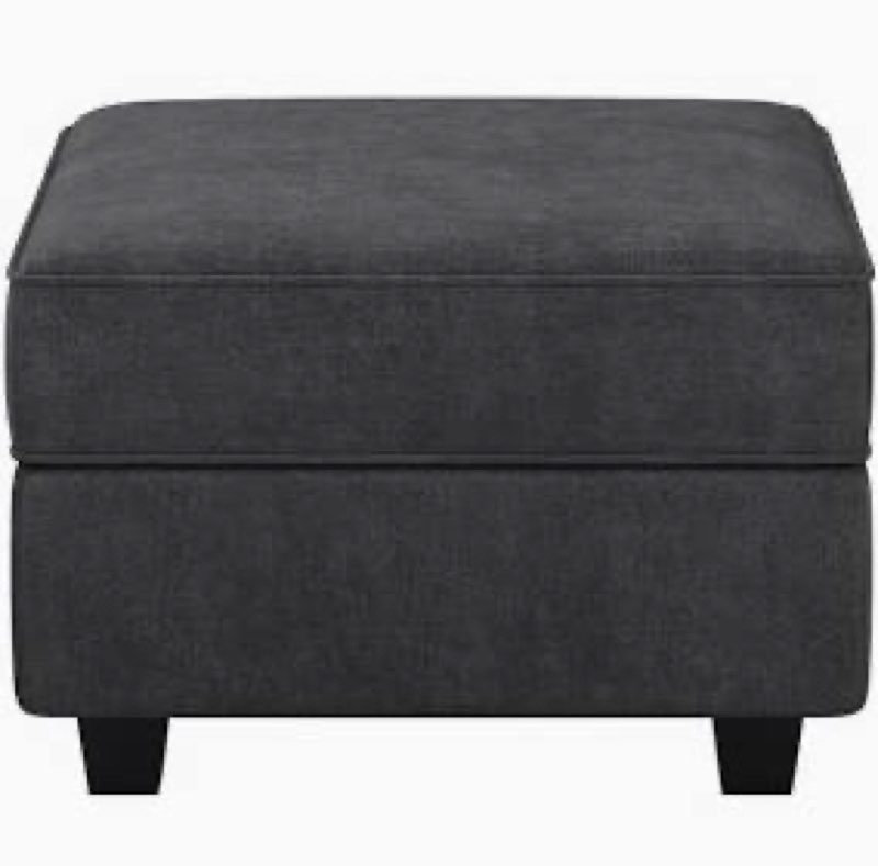 26.4 wide upholstered storage ottoman footstool module part 