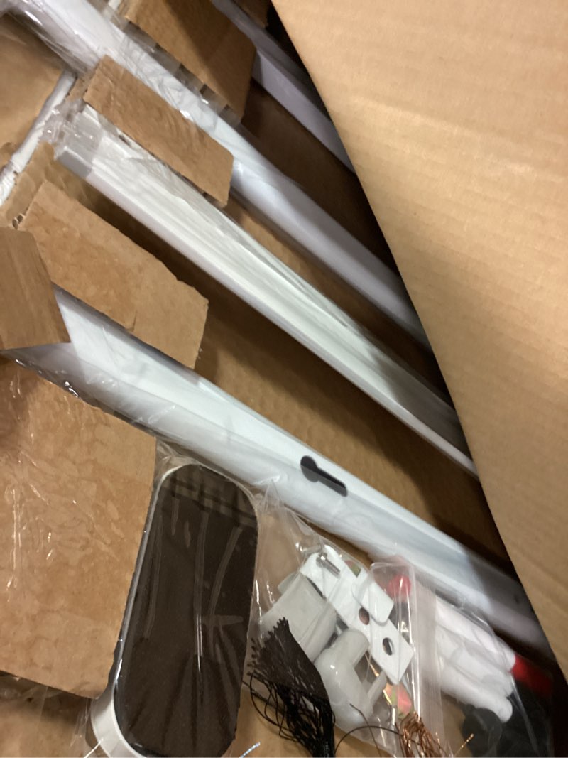 Condition photo showing New/Like New for Mobile Clear Glass Whiteboard, 48 x 32 Inches Standing White Board on Wheels, Large Rolling Dry Erase Board with Stand, Transparent Tempered Glass Board for Office Home School, with Chart Paper