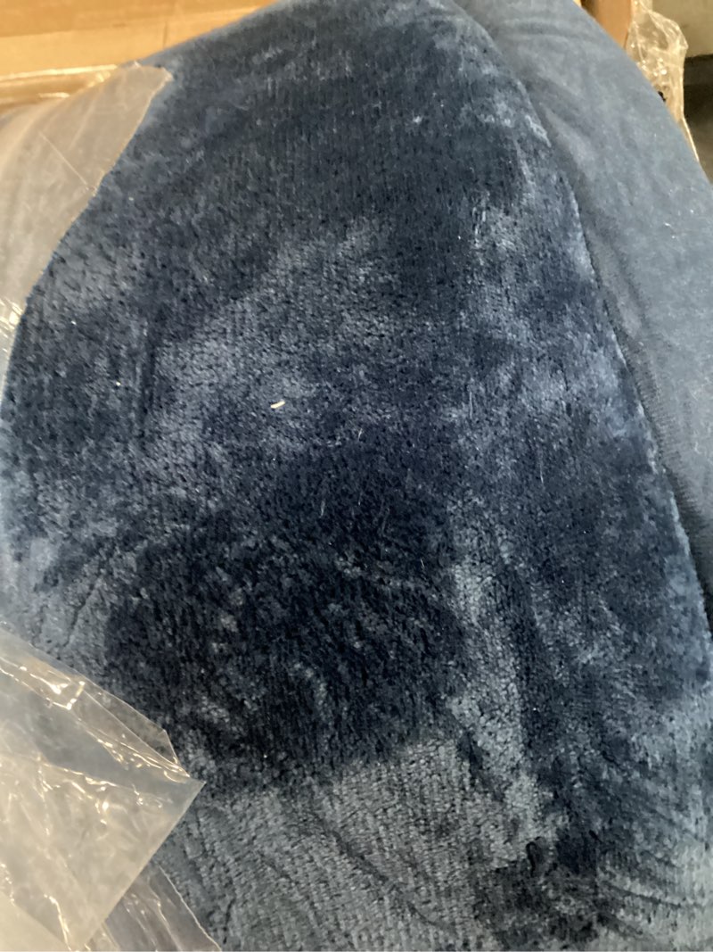 Condition photo showing Good Condition for baby floor mat, 2-inch extra thick playmat for baby, 59"x39" large tummy time with powder-free memory foam, water-resistant flannel cover non-slip crawling mat for infants toddlers, navy blue 59" x 39" x 2" navy blue