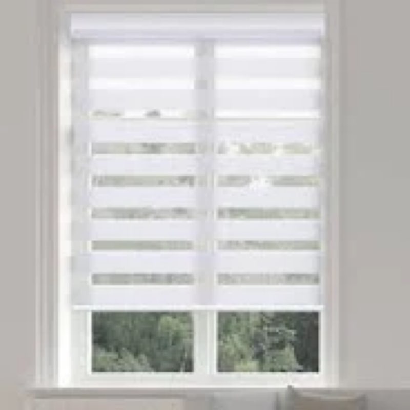 No Drill Motorized Blinds with Remote, Blackout Automatic Blinds with Solar Panel, Cordless Smart El