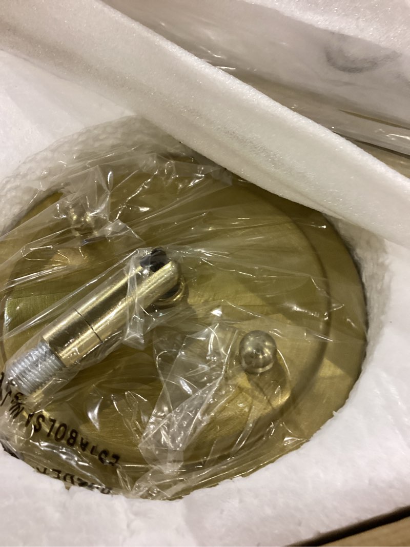 Condition photo showing New/Like New for Gold Pendant Lights Kitchen Island, 8" Pendant Light Fixtures with Globe Clear Glass Shade, Modern Kitchen Island Lighting for Bathroom, AD-22280-1PL-GD Clear Glass Globe 8?, 1-Pack