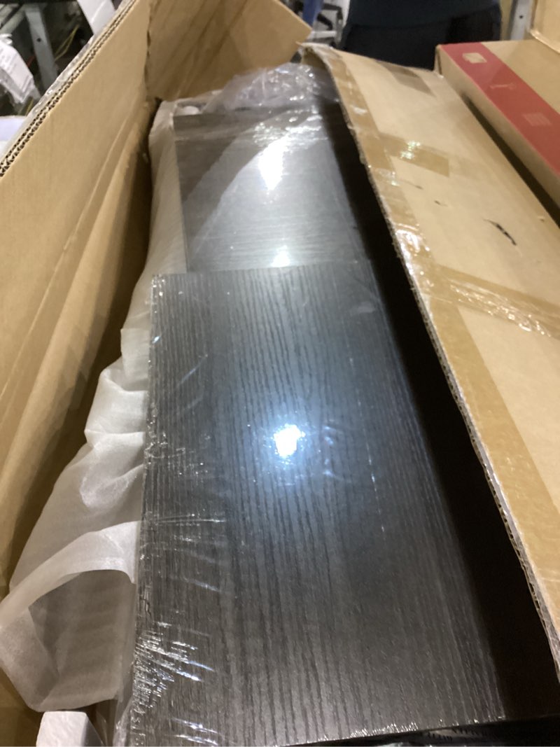 Condition photo showing New/Like New for 78" Narrow Console Sofa Table - 2 Power Outlets & 4 USB Ports, Metal Frame, Black, Perfect for Hallway, Office, and Behind Sofa - Easy Assembly, 4.9' Extension Cord Included Black 78IN