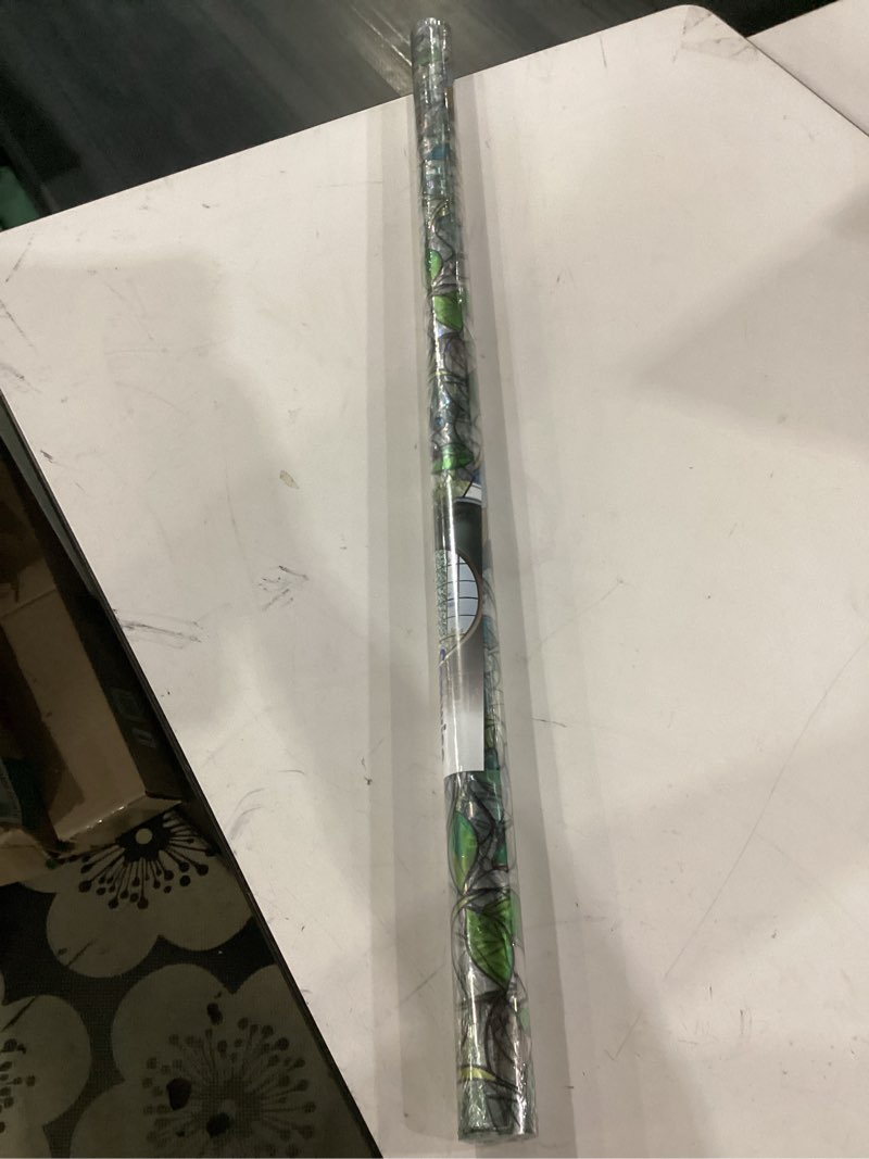 Condition photo showing Good Condition for somwise rainbow window privacy film,heat control,uv blocking,anti-glare,day & night privacy protection & decoration for home, bathroom,glass door,static cling,renter-friendly with installation tools green 35*78.5