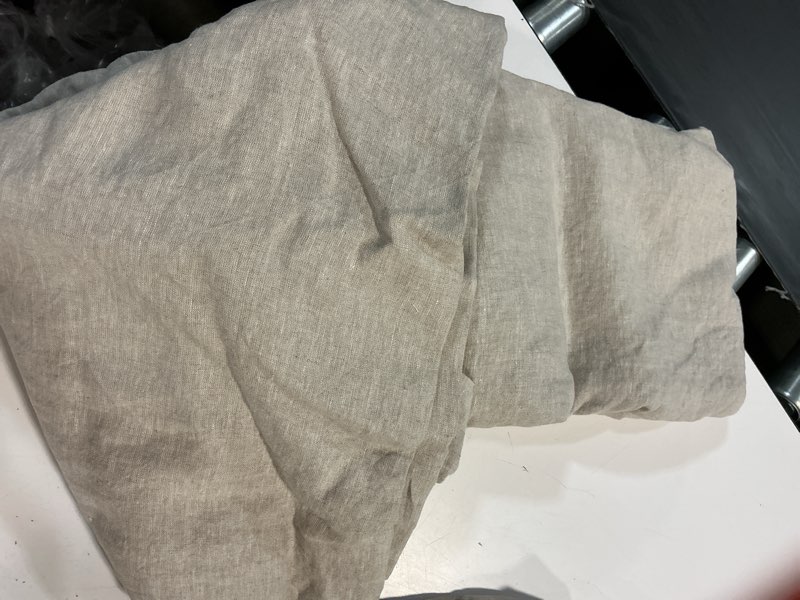 Condition photo showing Good Condition for quince european linen duvet cover king sand