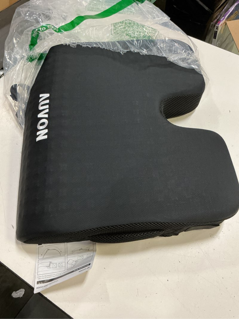Condition photo showing Good Condition for auvon gel wheelchair seat cushion, relieve sciatica, back, coccyx, pressure sore and ulcer pain, refreshing ergonomic chair cushion with waterproof silk fabric, anti-slip cover