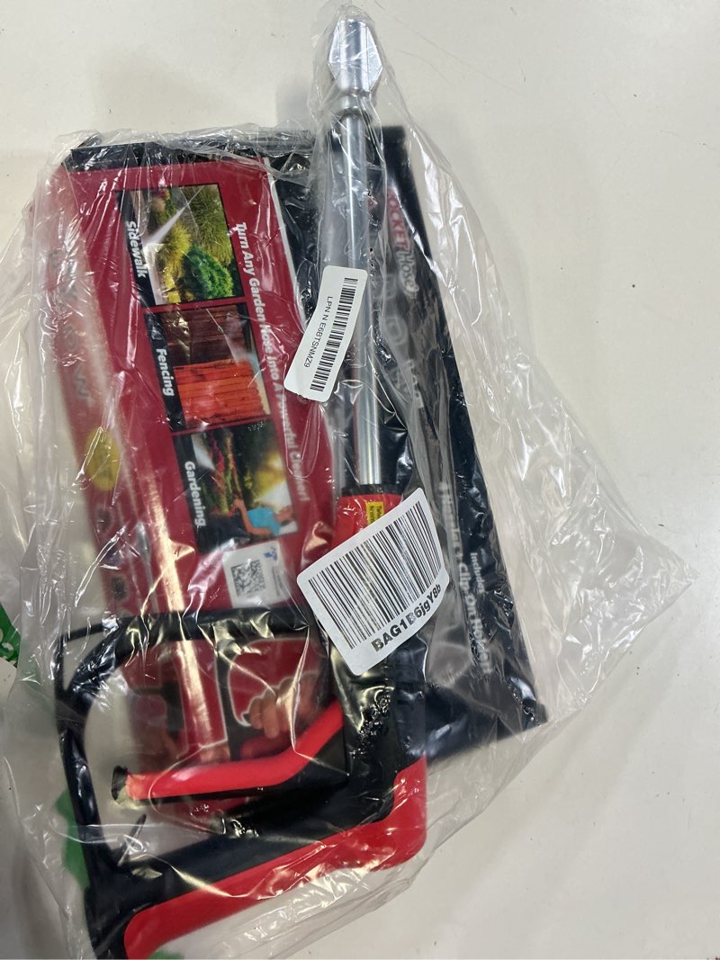 Condition photo showing Good Condition for pocket hose arrow customizable spray nozzle, as seen on tv | flow force tech, 4 precision tips, jet stream to gentle watering, rust-resistant, non-slip grip, ideal for car wash