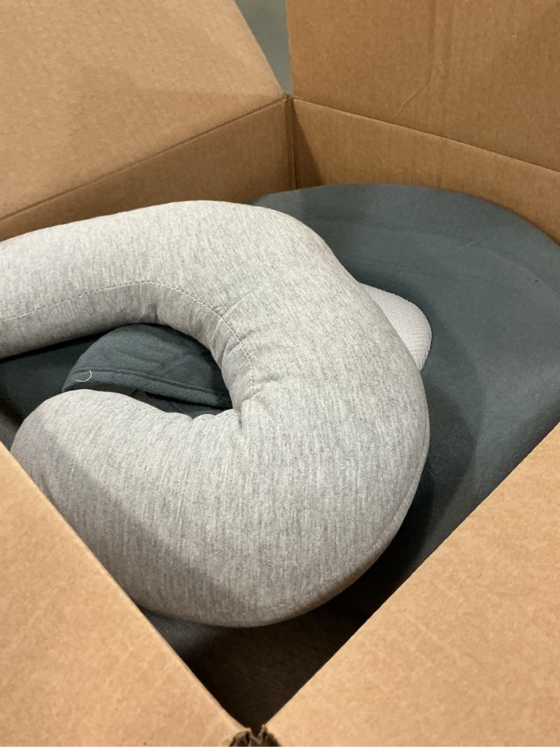 Condition photo showing As Is for Rootling Baby Feeding Pillow, Anti Overflow Feeding Pillow for Reducing Spit-Up, Safety Nursing Pillow, Baby Lounger Reflux Wedge Breastfeeding, Removable top and Bottom (Gray, Small) Gray Small