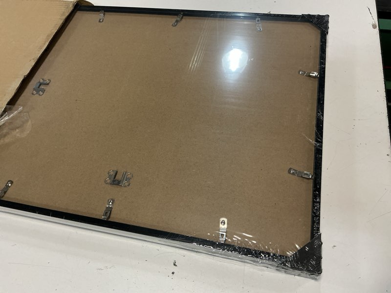 Condition photo showing Good Condition for fixwal 16x20 picture frame set of 2, black poster frames for wall display with mat for 11x14 pictures black 16x20