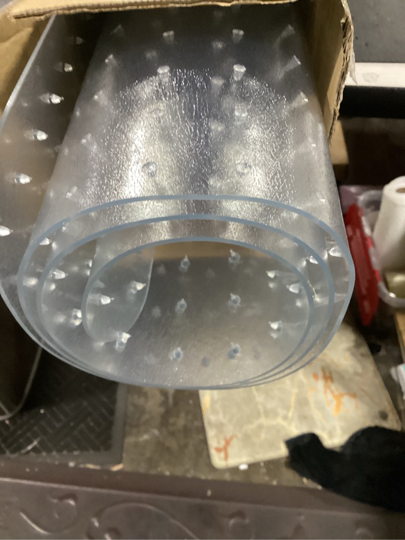 Condition photo showing Good Condition for office chair mat for carpet - 36x48 inch plastic computer desk floor protectors for chairs clear under desk rug pad for rolling gaming chair 36"x48"