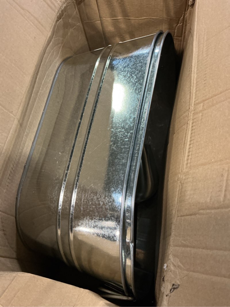Condition photo showing Good Condition for 2 pack 4 gallon galvanized tub ice buckets for parties portable beverage tub with handles champagne bucket metal ice buckets for cocktail bar with ice scoop