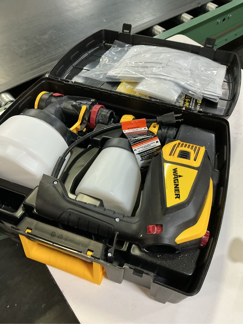 Condition photo showing As Is for wagner flexio 3500 electric handheld hvlp paint sprayer (compatible with stains)