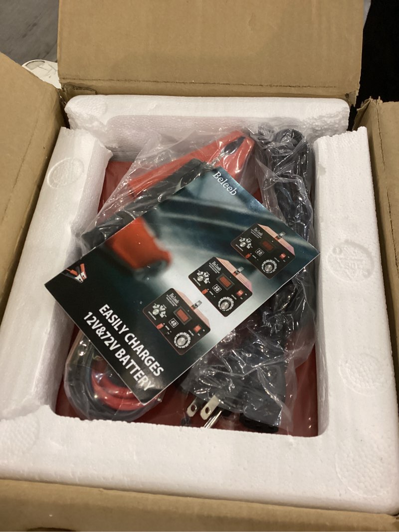 Condition photo showing New/Like New for C15 Multiple Voltage Battery Charger 6V 8V 12V 24V Lead-Acid LiFePO4 Lithium Batteries, 15 A Automotive Car Battery Charger and Desulfator for Golf Cart Motorcycle Truck Lawn Mower