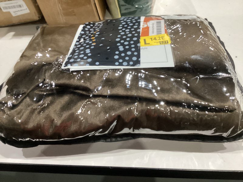 Condition photo showing Good Condition for primrose brown velvet curtains 96 inch long for living room,set of 2 panels blackout rod pocket back tab window treatment room darkening heavy decorative curtains drapes for bedroom brown 52"w x 96"l (pack of 2)