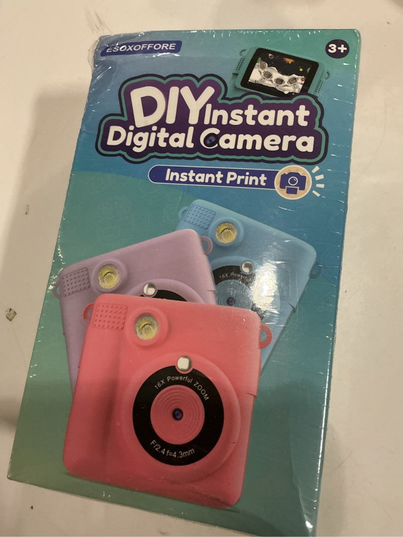 Condition photo showing New/Like New for Instant Print Camera for Kids, Christmas Birthday Gifts Girls Boys Age 3-12, HD Digital Video Cameras Toddler, Portable Toy 3 4 5 6 7 8 9 10 Year Old Girl with 32GB SD Card-Pink