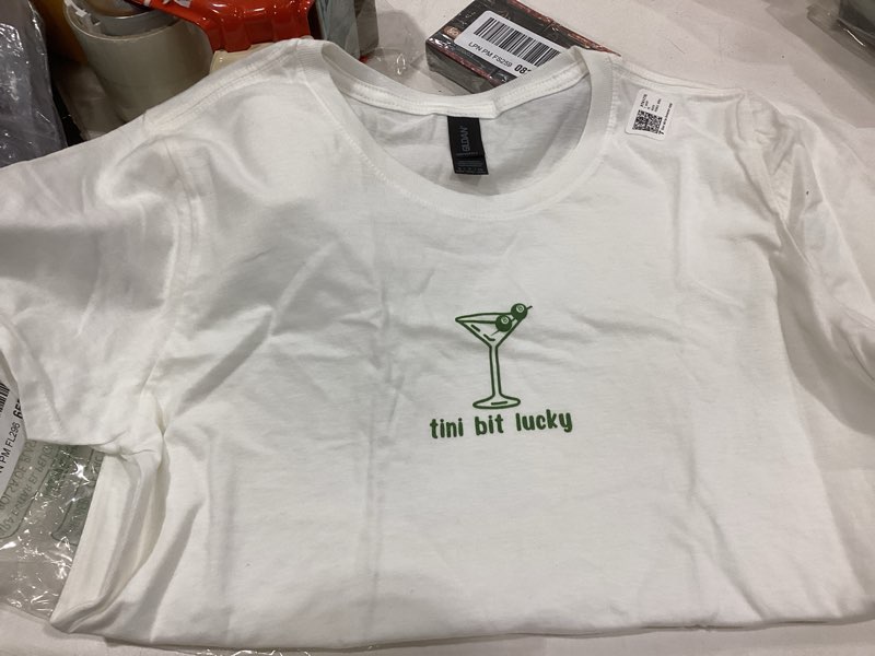 Condition photo showing Good Condition for leprechaun martini cocktail st patrick's day womens t-shirt