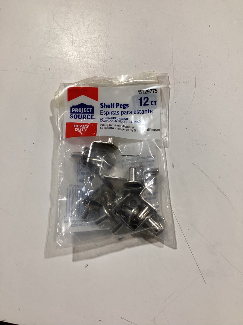Condition photo showing Good Condition for project source 0.7-in l x 1.2-in w x 0.52-in d nickel shelf bracket (12-pack)