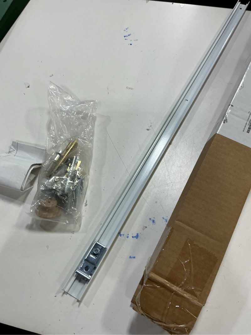 Condition photo showing Good Condition for Bifold Door Hardware Kit, 30-Inch Bi-fold Closet Door Track Kit Bifold Closet Door Hardware Kit Folding Door Hardware Repair Replacement Tool Kit 30 Inch Track