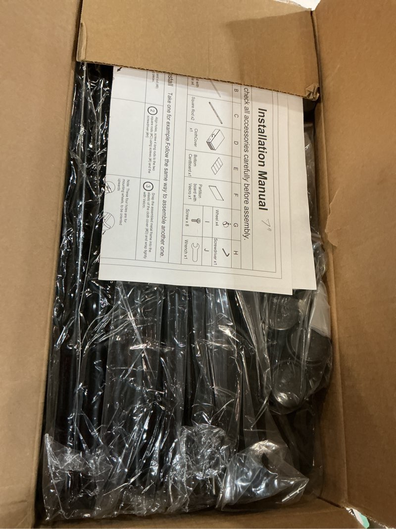 Condition photo showing New/Like New for Under Bed Storage Containers with Wheels 9.5 inches Higher Under Bed Storage XXXL Underbed Shoes Blankets Clothes Storage Organizer 2 Pack Under the Bed Storage for College Dorms Bedroom Nursery Rooms Black 9.5 inch height