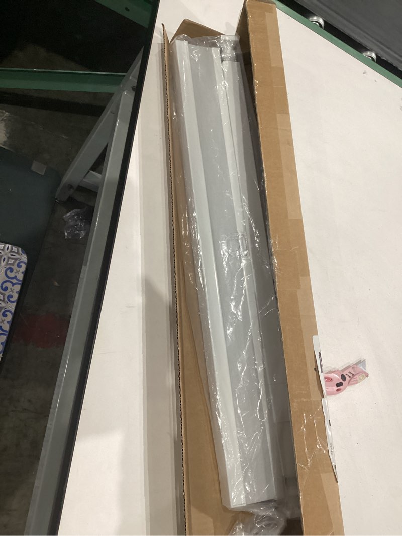 Condition photo showing Good Condition for simlair to not exact cordless light filtering mini blind - 27 inch width, 64 inch length, 1\" slat size - pearl white - cordless gii morningstar horizontal windows blinds for interior by achim home decor 27\"w x 64\"h pearl white