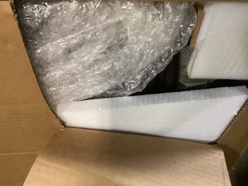 Condition photo showing New/Like New for Plow & Hearth Metal Fireplace Screen Crest Black | 38" W x 31" H | Dual Magnetic Hinged Doors | Spark Guard Cover | Stand Alone Wrought Iron Panel Fire Place Cover Small Black Copper