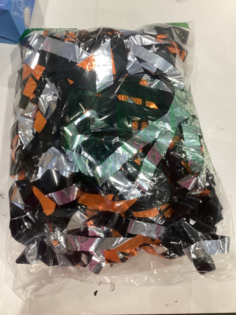 Tingjoo 2 Pack Basketball Party Decorations 3.3 x 6.6 ft Basketball Foil Fringe Curtains Black and O