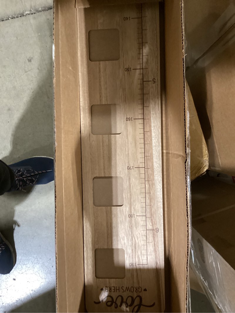 Condition photo showing Good Condition for Chunful Wooden Growth Chart for Kids with Picture Frames Height Growth Chart for Wall Foldable Height Measurement Ruler for Boy Girl Teen Bedroom Playroom Nursery Child's Room Wall Decoration