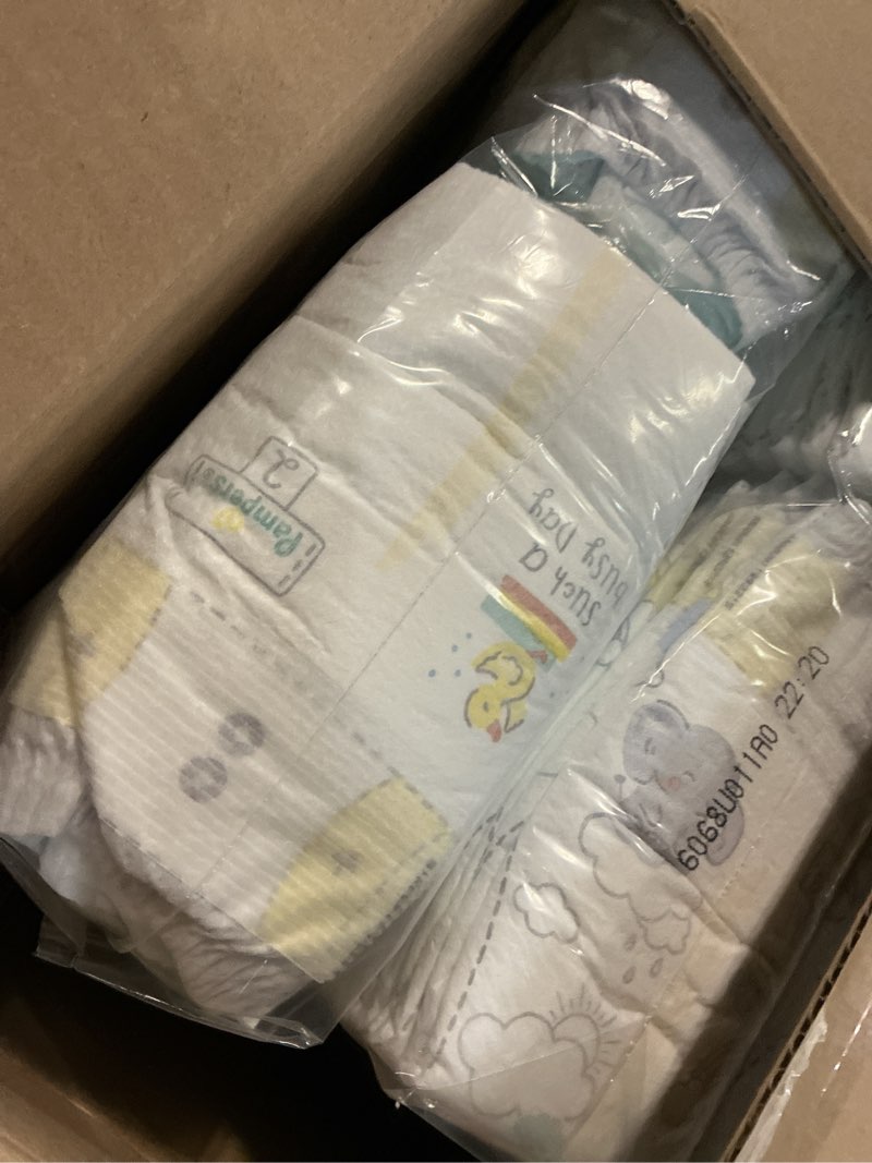 Condition photo showing New/Like New for pampers baby diapers - swaddlers - size 2, 186 count, ultra absorbent disposable infant diaper