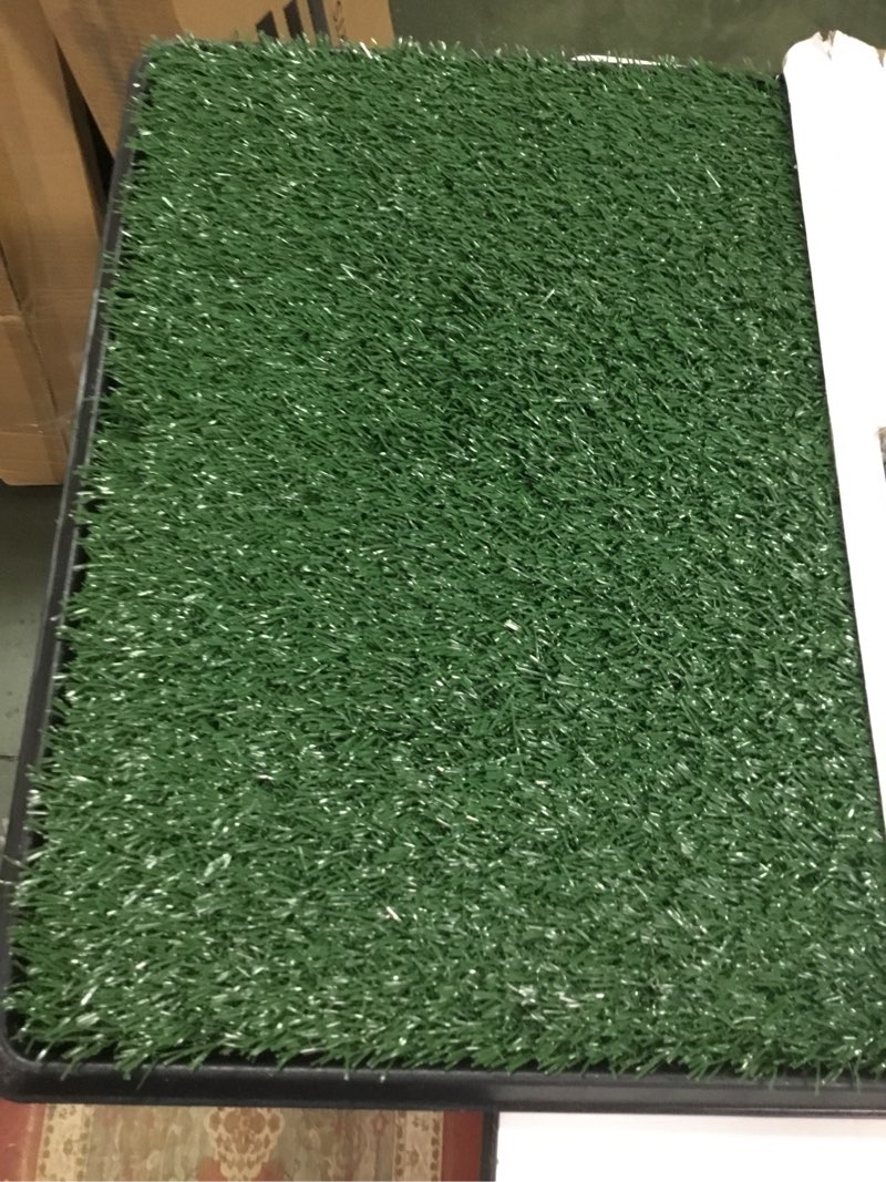 Condition photo showing As Is for Artificial Turf Grass Outdoor: Grass Pad for Dogs Indoor Potty Training, Replacement Turf Rug for Patio Balcony Lawn Apartment Decoration, Easy to Clean with Drainage Holes(20x29 inch)
