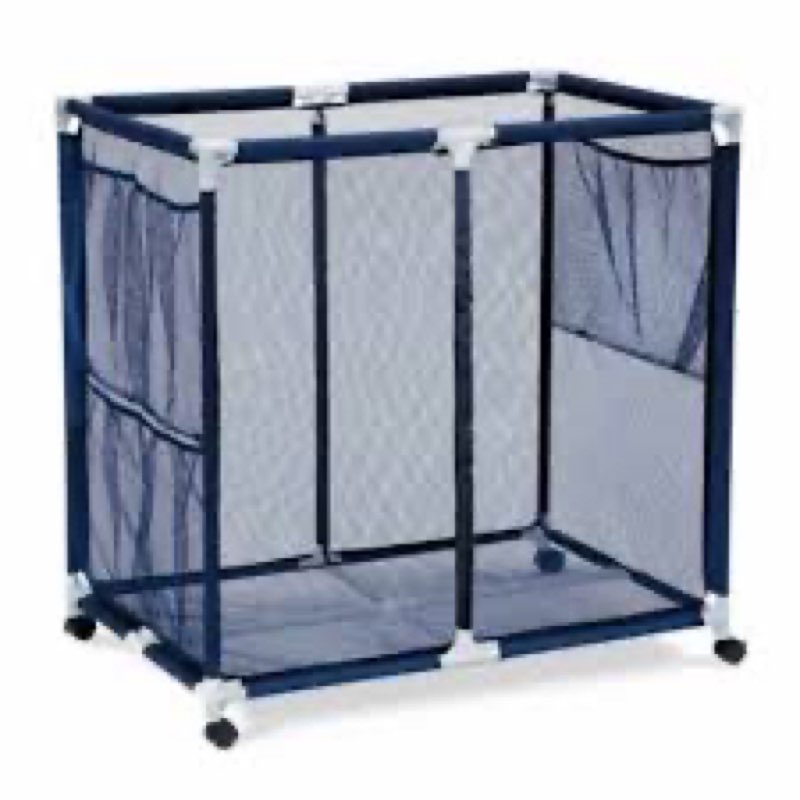 Extra Large Swimming Pool Storage Organizer Upgraded 280-Gallon Rolling Bin with Wheels Side Pockets