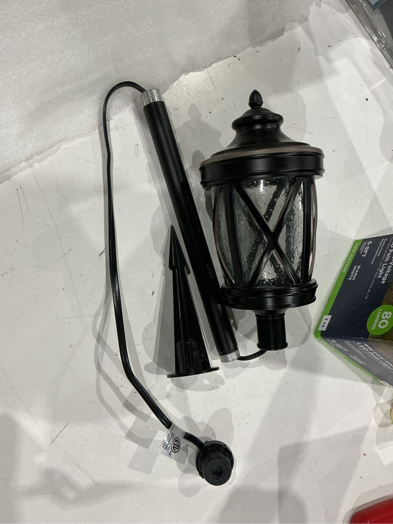 harbor breeze 80 -lumens bronze low voltage hardwired led outdoor path light 3000-k