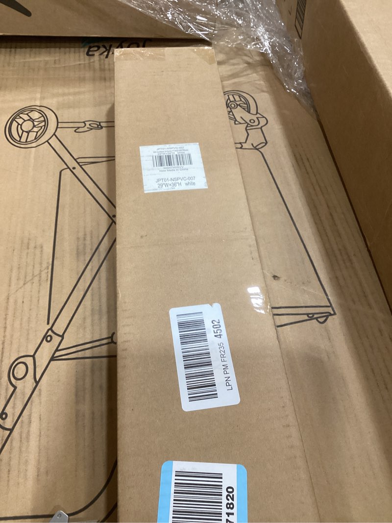 Condition photo showing New/Like New for LazBlinds No Tools No Drill Cordless 1" Vinyl Mini Blinds, 100% Privacy S-Curve Blinds for Indoor Windows, Room Darkening Horizontal Window Blinds and Shades for Home, 29" W x 36" H, White White 29" W x 36" H