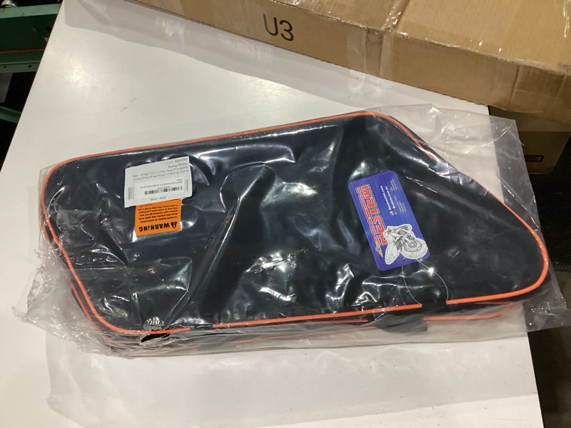 Condition photo showing New/Like New for bestem lghd-glide-sdl-r hard saddlebag side case liners with red piping for harley davidson glide / road king, pair