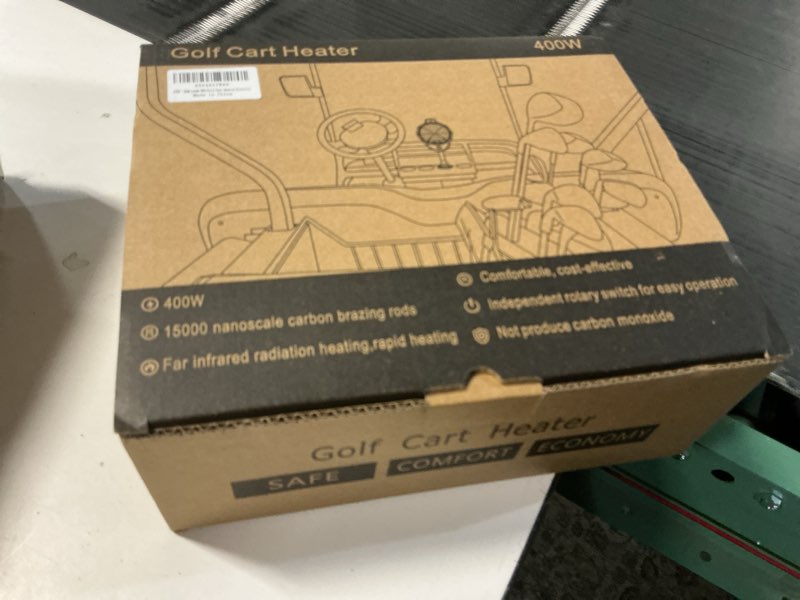 Condition photo showing New/Like New for Electric Golf Cart Heater, Upgraded Burn-Proof Grille & Infinite Temp Control & Carbon Fiber Heating, Battery Operated Heater for Club Car/Yamaha/EZGO Golf Cart Accessories 36V Green