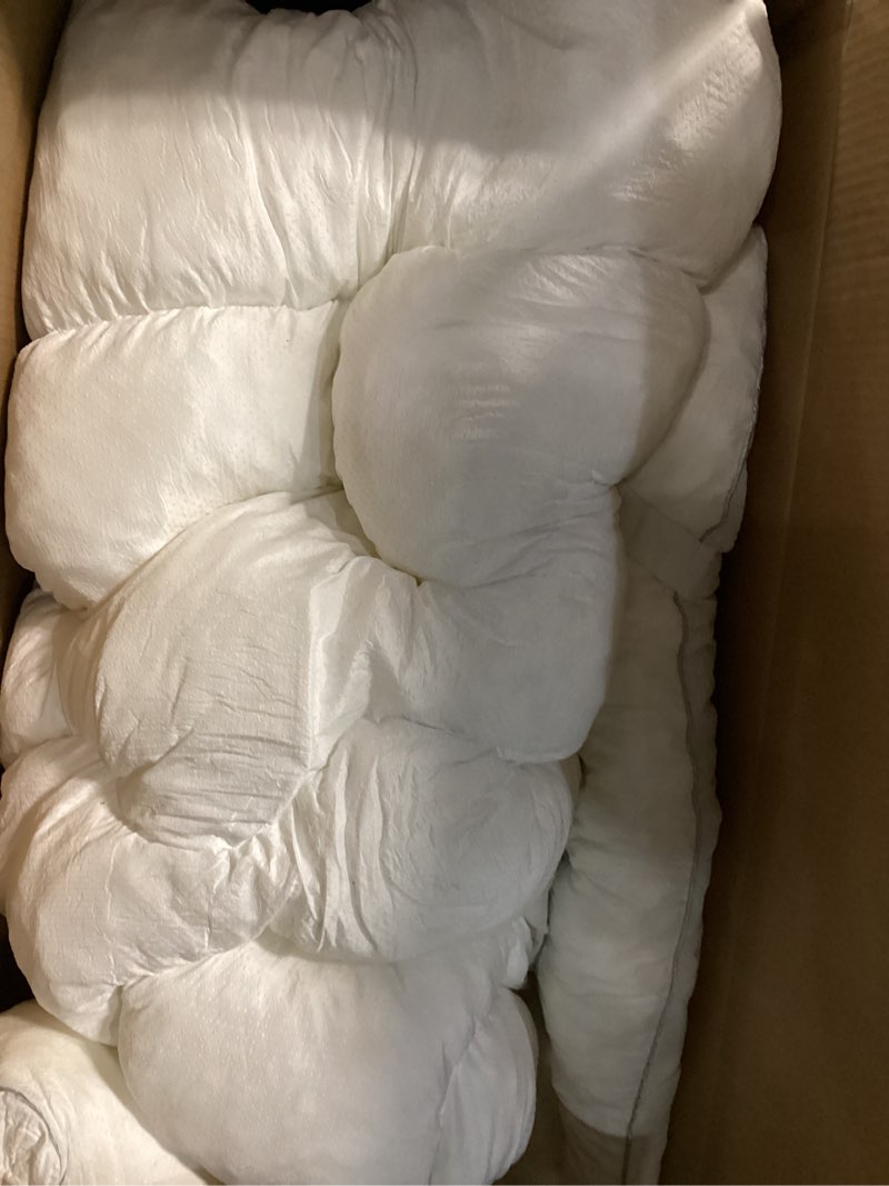 Condition photo showing As Is for Decroom 4 Inch Memory Foam Mattress Topper Queen for Back Pain Relief, Filled with Breathable Memory Foam Pillow Topper Soft Fluffy Supportive Bed Mattress Pad, 80x60x4 Inch Queen White
