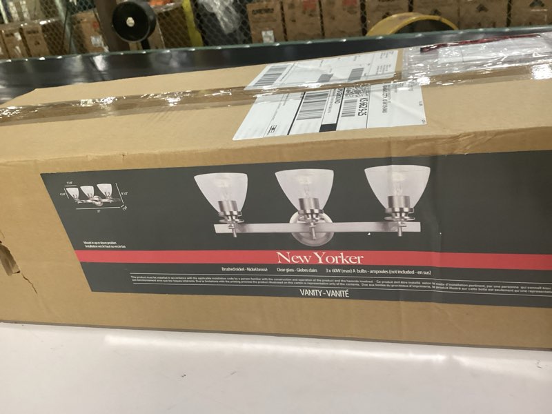Condition photo showing New/Like New for new yorker vanity light