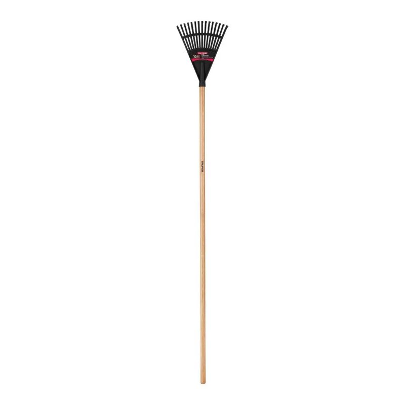 Truper 30465 Tru Tough 48-Inch Plastic Shrub Rake, 8-Inch Head, Wood Handle