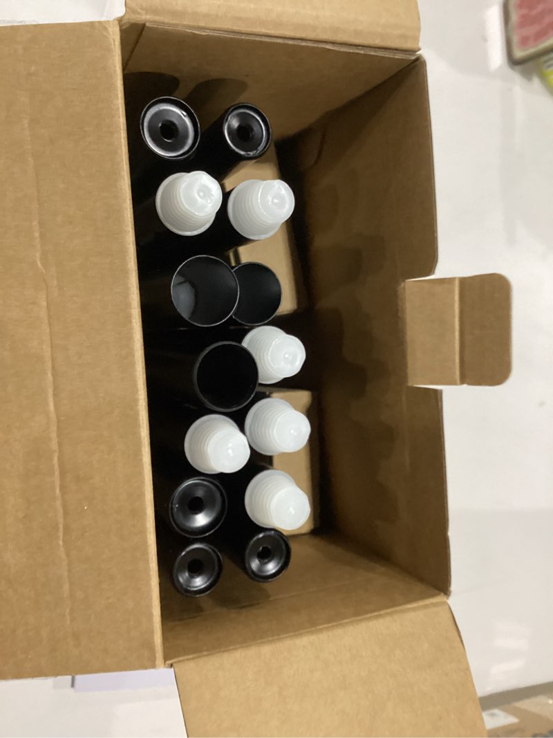 Condition photo showing New/Like New for bay window curtain rods, hotozon 7/8 inch heavy duty curtain rods for bay windows 48-84 inch(center rod), 32-58 inch side rods for windows, black, decorative drapery rod with end cap finials black 48-84" (3 sides)