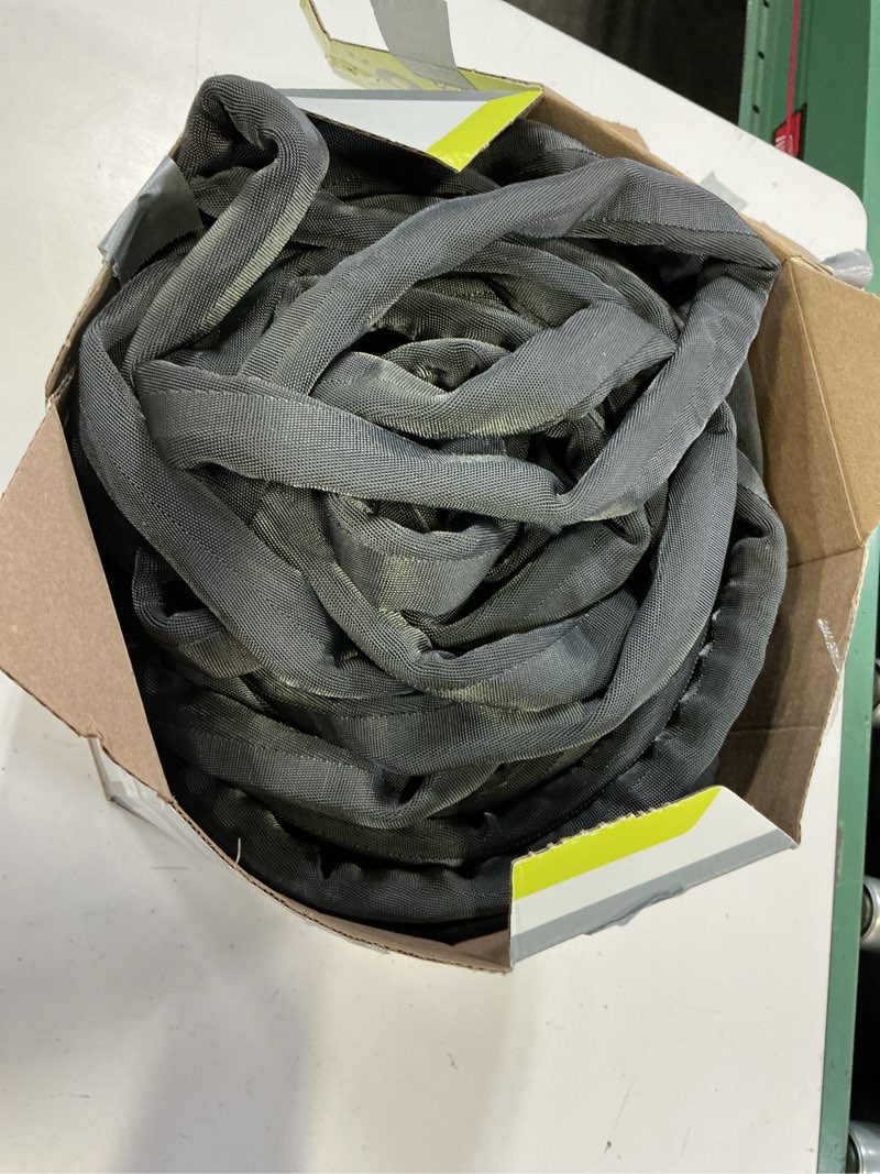 Condition photo showing As Is for zero-g teknor apex 5/8-in x 100-ft premium-duty kink free woven gray hose