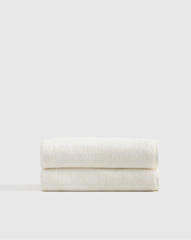 turkish ribbed quick dry bath towel (set of 2)