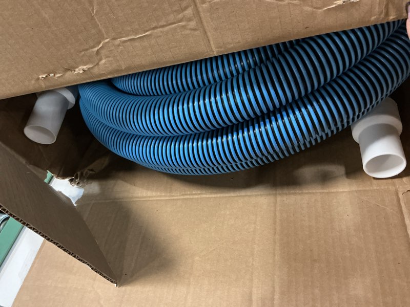 Condition photo showing As Is for sepetrel manual pool vacuum hose 1-1/2" x 35ft, kink-free swivel cuff heavy duty spiral wound pool cleaner hose for inground & above ground pools, skimmer,not for automatic cleaners 35-feet