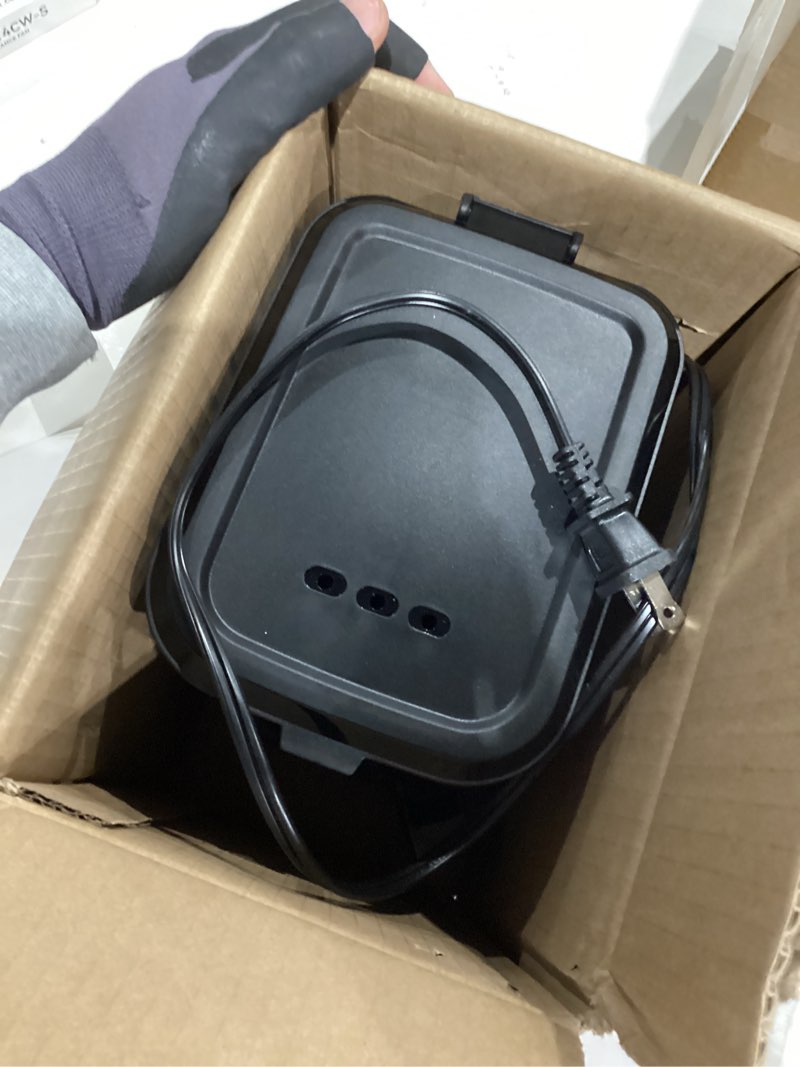 Condition photo showing As Is for Amazon Basics 5 Cup Drip Coffee Maker, Coffee Machine with Glass Coffee Pot (0.8 Qt), Auto Shut-off, Auto Pause, Removable Filter Basket, Matte Black 5-Cup Non-Programmable - New Model