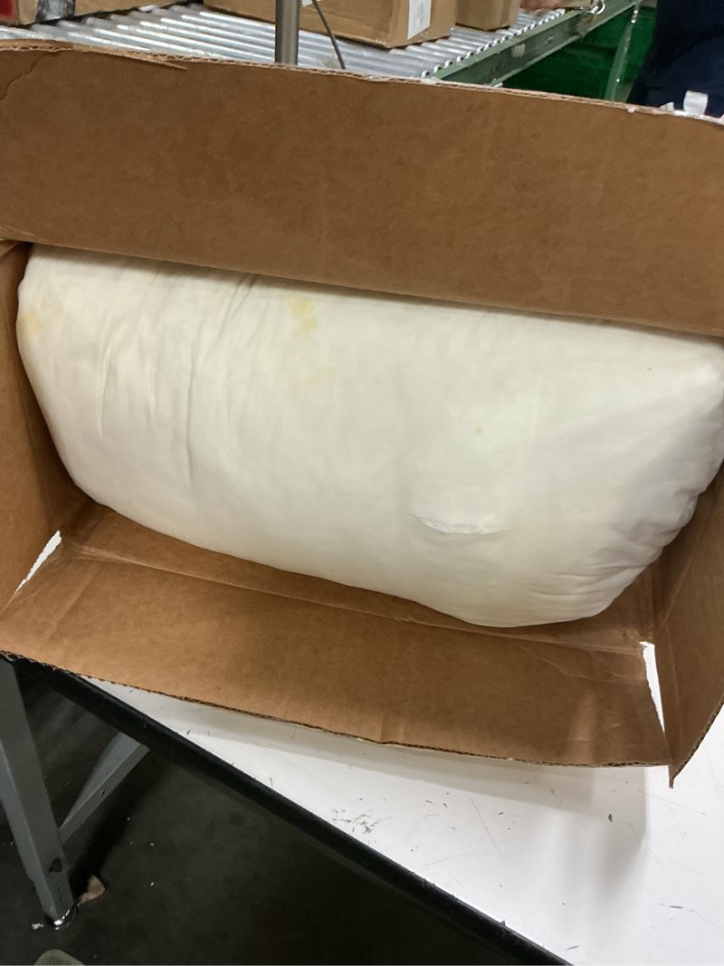 Condition photo showing As Is for casper original pillow for sleeping, standard, white, two pack standard two pack