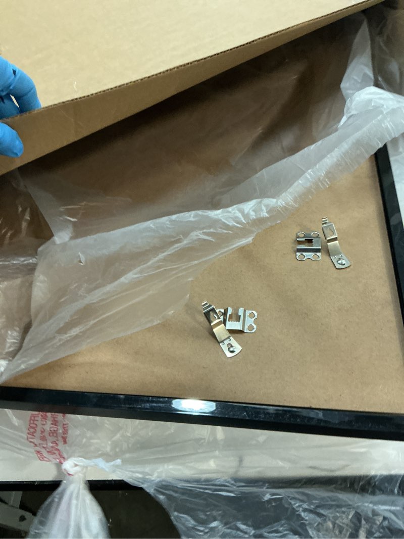 Condition photo showing Good Condition for Americanflat 20x27 Picture Frame with Polished Plexiglass - Streamline Collection - Thin Border Picture Frame for Wall Display - Hanging Hardware Included - Black Black 20x27