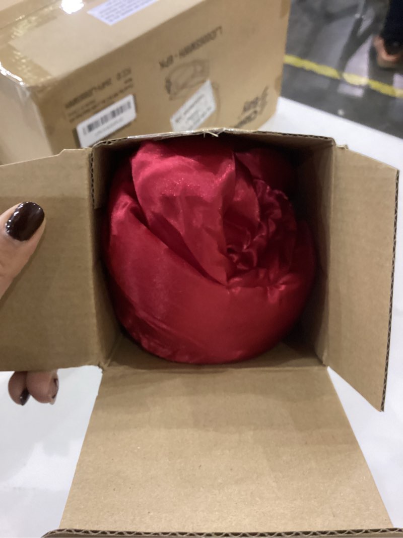 Condition photo showing As Is for 32 x 41 Inches Christmas Extra Large Satin Bows Giant Christmas Tree Topper Bow Decorations for Home Xmas Tree Toppers Wreath Wall Birthday Wedding Engagement Party Decor(Red)