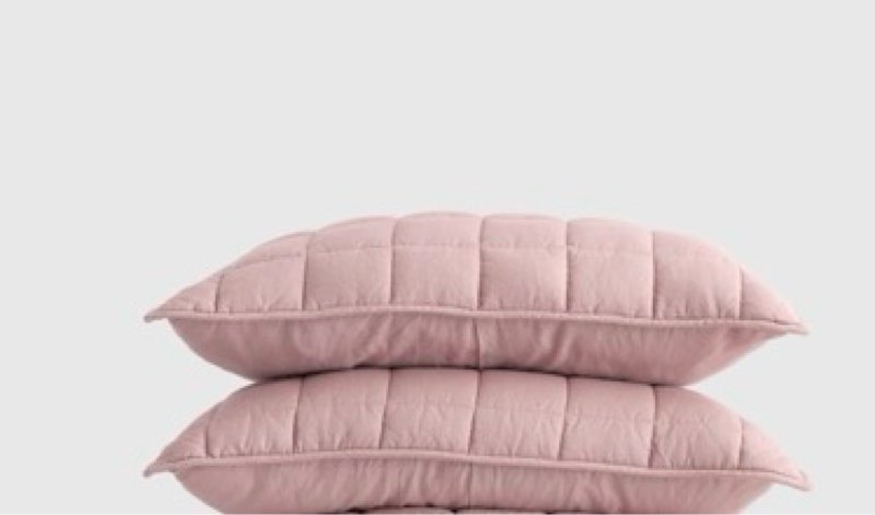 European Linen Box Quilted Sham Set 2